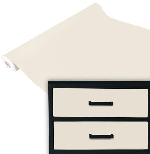 DecoMeister Selbstklebende Möbelfolie 67,5x100 cm - Klebefolie Möbel in matt und glänzend - Küchenfolie für Tische und Regale - Folie für Möbel einfach zuzuschneiden - wasserfest - Sand Matt