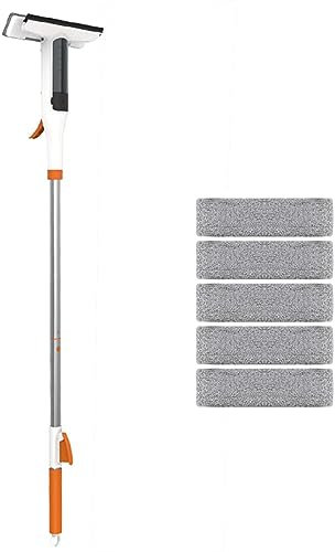 OWKAY Multifunctional Glass Wiper with Silicone Scraper,window Spray Mop Floor Cleaning Mop Window Cleaner Household Cleaning Tools
