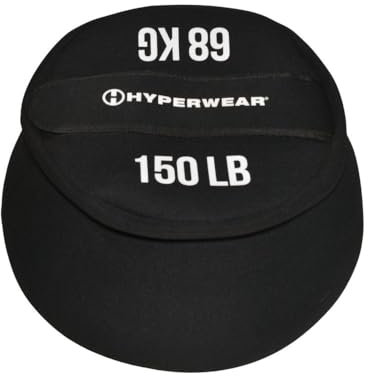 HYPERWEAR Boulder Strongman Sandsack – 68 kg Kapazität, robuster Neopren, belastbarer Sandsack für Kraft, Tragen und Ganzkörpertraining