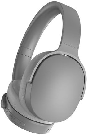 Fiauli Wireless Headphones Over Ear,HIFI Stereo ANC Bluetooth Headphones With Mic,Active Noise Cancelling Wireless Blutooth Headphones,Lightweight Foldable Headset,10H Playtime for Home Office (Grey)