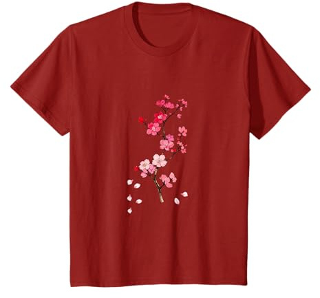 Sakura Feuilles de cerisier Fleurs d'arbre T-Shirt