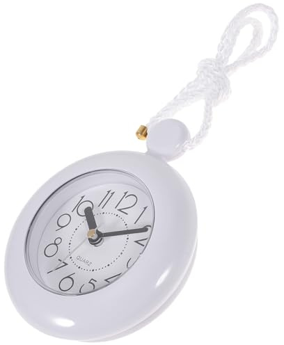 STOBAZA Bathroom Wall Clock Waterproof Bathroom Clock Battery Operated Hanging for Shower Mute Wall Mounted Design for Compact 4.72 in Size