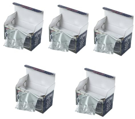FRCOLOR 5rolls Hair Foils for Highlighting Aluminum Foil Sheets Professional Salon for Hair Coloring