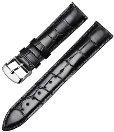 SpaRcz Uhrenarmband aus echtem Leder für Herren, weiches Rindsleder, Schmetterlingsschnalle, Zubehör, Uhrenkette für Damen, 14-22mm, Farbe 1, 22mm