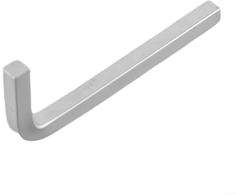 Llave de cabeza cuadrada en L, resistente, juego de llaves cuadradas, longitud 310 mm (7 mm)