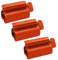 UDQYQ Tubenquetscher Tubenpresse,3-er Pack Zahnpasta Squeezer Edelstahl Sparen Zahnpasta total Squeeze Out leere Rohre, Edelstahl Zahnpasta Sitzhalter mit Standfunktion. (Orange)