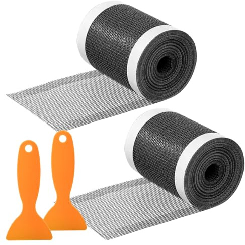 Haarfänger Dusche Abfluss Abdeckung 10cm x 20m Einweg Dusche Haarfänger mit Plastikspatel, Selbstklebender Duschabfluss Haarfänger Haarsieb Duschrinne Mesh Abfluss Haarfänger