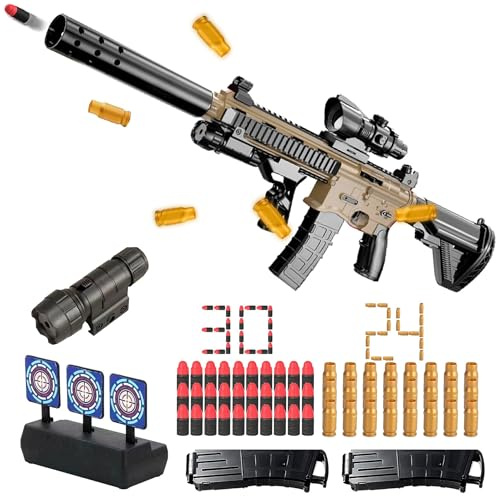 Soft Bullet Gun M416,Pistole mit Munition,Soft Bullet Pistole,Schaumstoff Pistole,Manuelles Nachladen