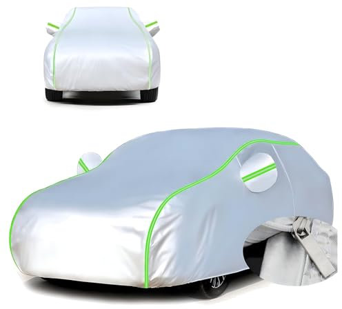 Autoabdeckung Vollgarage für Smart Fortwo Coupé W451 2007-2015(270x156x154cm),Regenfest,schneefest,schmutz- und Kratzfest,für alle Jahreszeiten geeignet,alterungsbeständig und UV-beständig