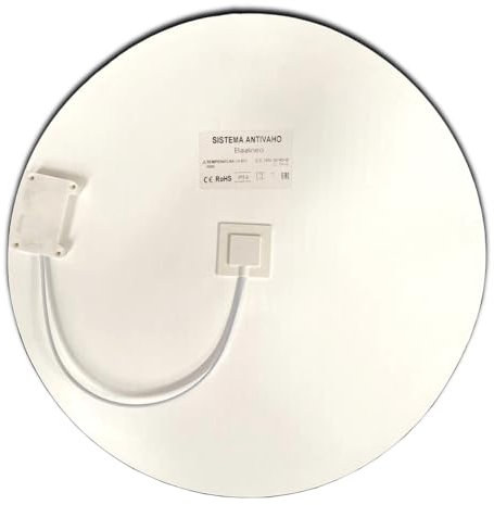 baanio - Pack x5 Lámina Antivaho Eléctrica para Espejo de Baño 40 cm Ø | Instalación Fácil Adhesivo | Visión Clara y Nítida | Protección contra Corrosión | Sistema Antivaho Espejo | Antiniebla Vidrio