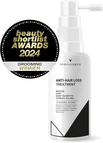 Tratamiento Anticaida Cabello Mujer y Hombre I Recomendado mejor del mundo 2025 I con Biotina, Colágeno, Zinc, Ginkgo, Saw Palmetto, Cafeína y 12 Vitaminas Para el Cabello I Serum Anti-Caída 125ml