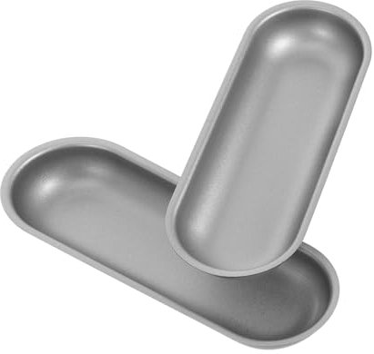 Ciieeo 2piezas Moldes Para Hornear Pan De Perrito Caliente Molde De Antiadherente Para Panecillos Largos Hogar Cocina Para Hornear Pan Francés Casero