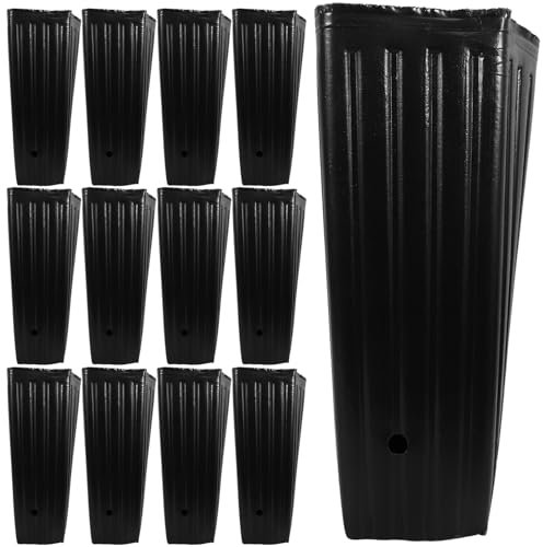 Yardwe Pochettes pour Plantes De Jardin 30 Pièces De Culture Robustes Noirs pour D'agrumes Et D'orangers