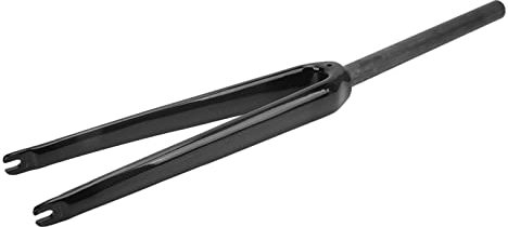 Acouto Vélo de Route Fourche Avant en Fibre de Carbone 700c Vélo de Route Fourche Avant C Freine à Tube Droit de Suspension Avant Fourche Rapide (Brillant)