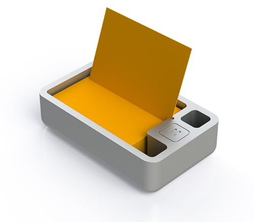 Moë & Mirakime anteckningslåda av anodiserad aluminium för A8 – premium skrivbordsorganisatör med pennfack – snygg, praktisk och som present till kontoret eller hemmet
