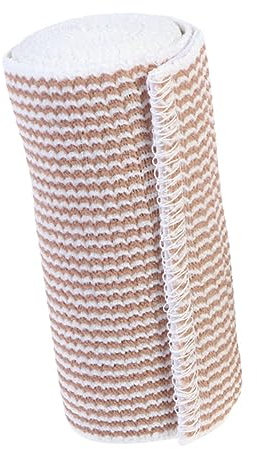 Venda Elástica Autoadhesiva Deportiva Beige de Alta Elasticidad | Algodón y Spandex, para Deportes al Aire Libre, Cinta Repetible de Sujeción