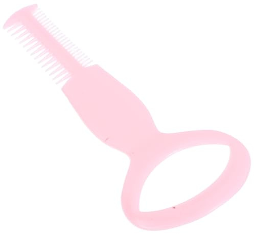 Rosa Mascara Führungshilfe aus Kunststoff mit Augenbrauenkamm | Zweiseitiges Kamm Design, Praktische Anwendung, für Wimpern und Brauen, Einfache Handhabung Zufällige Farbe