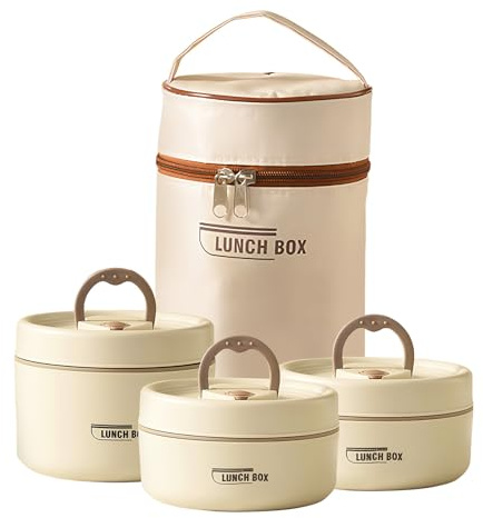 Lunchlåda vuxen – läckagesäker återanvändbar | lunchbehållare termisk matlåda, för män kvinnor barn kontor sovsal arbete resor camping fiske utomhus soppa frukt