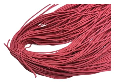 Banda elástica redonda de 5 yardas y 2mm de alto elástico, banda de goma, cordón elástico for fabricación de joyería, accesorios for sombreros de ropa DIY(12)