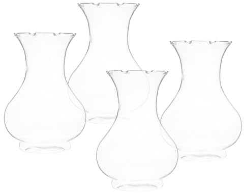 Milisten 4pcs Plastic Hyacinth Vases 15cm High for Indoor Plant Propagation, Wedding Centerpieces, and Home Décor Flower Containers