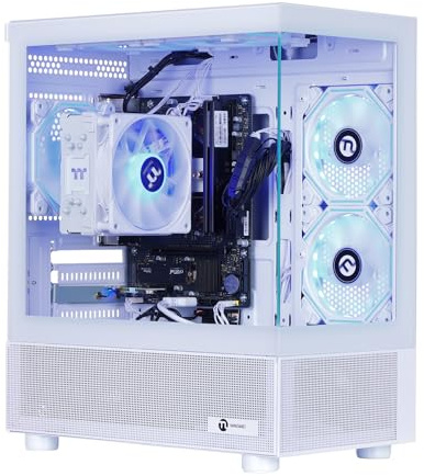 NINGMEI Leistungsstarker Gaming- & Produktivitäts-Desktop-PC mit AMD Ryzen 7 5700G, 16 GB DDR4-RAM, 1 TB NVMe-SSD, Windows 11 Home, Fertiger Tower für Gaming, Streaming und kreative Arbeiten