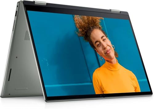 Dell Inspiron 14 7425 - Computer portatile professionale 2 in 1, touchscreen FHD 14, AMD Ryzen 5 5625U, RAM 16 GB, SSD 512 GB, tastiera QWERTY, Windows 11 Pro (ricondizionato)