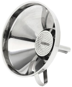Norpro 5 1/2-Inch Stainless Steel Funnel with Detachable Strainer