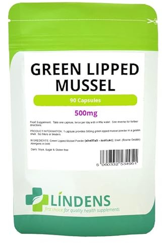 Lindens Green Lipped Mussel Extract 3-Pack 270 Capsules 500mg Quality Supplement