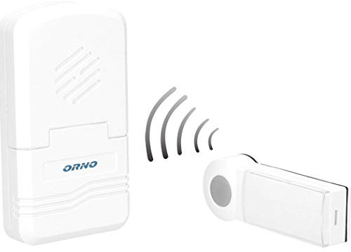 ORNO KH-122 Campanello Senza Fili Da Esterno impermeabile Wireless con Controllo Del Volume e 80m di Portata