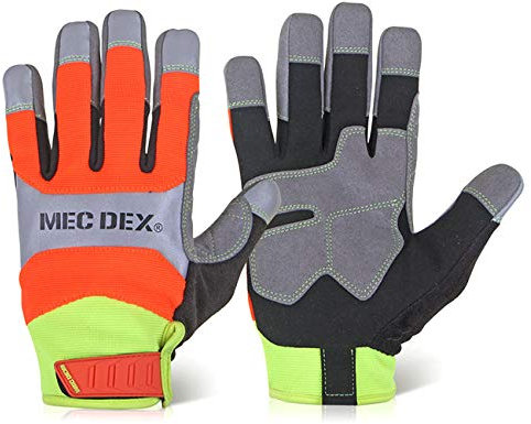 Mec Dex MECFS-713M Functional Plus Impact Mechanics Glove, Medium