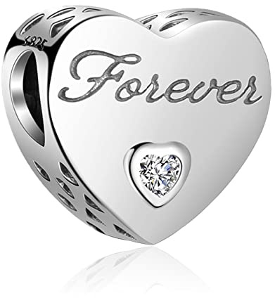 LaMenars Charms Family Dangle 925 Sterling Silver Familie Anhänger mit Zirkonia passt Europa Charm Armband Halskette, Geschenke für Frauen