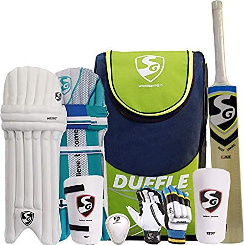 SG Summer Camp Cricket-Set aus Kaschmir-Weide, für alle Altersgruppen (Marineblau, Grün, Größe 6)