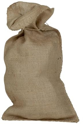 Sac de Jute 30x60cm Biodégradable | Petit Sac pour Sable | Sac en Toile de Jute avec Cordon | Lot de 50 sacs