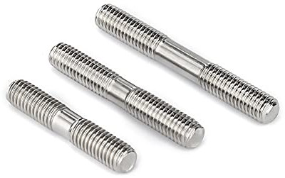 BOZONLI Stehbolzen aus Edelstahl 304 Verlängerungsbolzen Bolzenschrauben Schraubenstange Doppelkopf Bolzen Schraubenstangen, M10×110mm,2 pcs