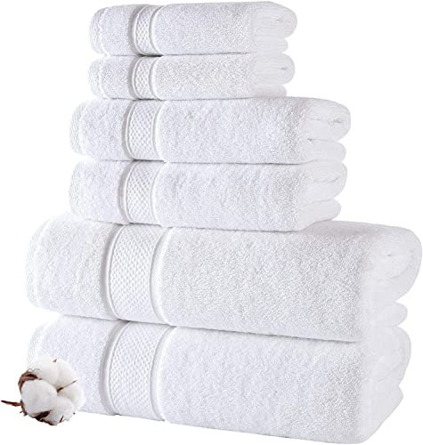 TOWELBAY Asciugamani da bagno di lusso (800 g/m²), 100% cotone egiziano, asciugamano da bagno per viso e mani, super jumbo, ad asciugatura rapida e assorbente, confezione multipla (asciugamano per il