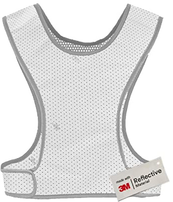 Salzmann Reflektierende Laufweste | S-L | Atmungsaktive Sportweste | Entspricht EN17353 | Hergestellt mit 3M Scotchlite
