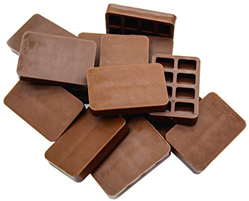 Primo24® Lot de 100 rondelles de qualité supérieure - Marron - 60 x 40 x 10 mm - Fabriqué en Allemagne - Entretoises en plastique - Brides d'écartement - Tête de vitrage - Cales de montage