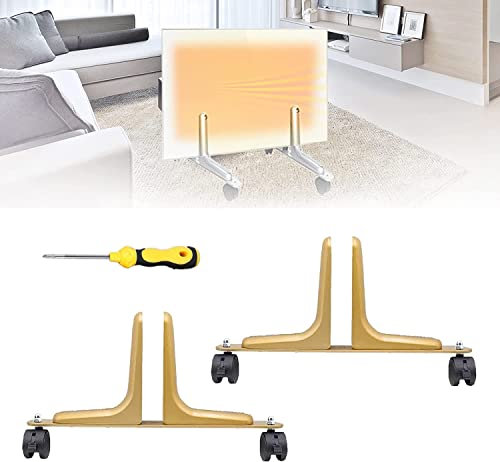 2x Feet For Infrared Heating, Feet For Infrared Heaters, Robust Feet For Freestanding Use Of The Electric Heater, Suitable For Different Brands E
