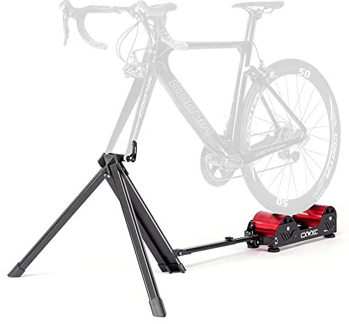 CXWXC Rollentrainer Fahrrad für 16-29 Zoll/700C Reifen Rollentrainer Rennrad Aluminiumlegierungskörper Fahrrad Rollentrainer 5 Stufiger Magnetwiderstand Rennrad Rollentrainer