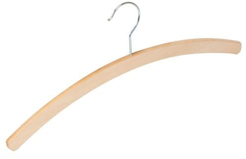 10 STÜCK Holz-Einfachbügel mit drehbarem Haken, Platzsparend, Kleiderbügel aus Buchenholz, glatt geschliffen