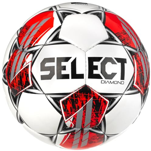 Select Diamond FIFA Basic V23 Ball 120068, Unisex, Fußball, White/Red/Black, 4