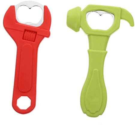 Zerodeko 2pcs Silicone Hammer Shape Bottle Openers Multi-Function Easy to Use for Party Wine Beer Soda