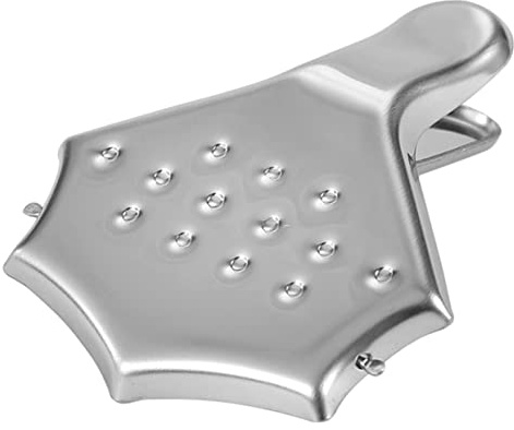 TOPBATHY Exprimidor Manual de Cítricos de Acero Inoxidable para Frutas Cítricas y Pomelos, Práctico Utensilio de Cocina en Color Plata para Uso Doméstico