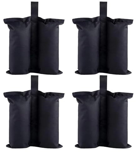 4 Stück Gewichte Für Pavillon,Pavillon Sandsäcke,Wasserdicht Sandsäcke Für Zelt,Oxford Verdicken Sandsack Beschwerung,Beschwerung Mit Langen Gürtel,Für Sonnenschirm Trampolin,Kiuiom