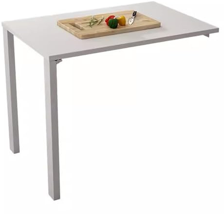 ZPRYZHD Tavolo da Pranzo Pieghevole, Montaggio a Parete Pieghevole Invisibile per Lavanderia, Casa, Ufficio, Cucina, Bagno, Scrivania a Scomparsa Salvaspazio(80x70 cm/31.5x27.6 inches)