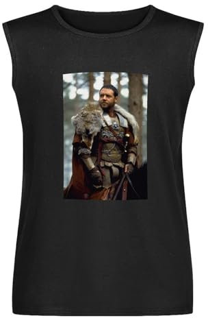 Hacksaw Jim Duggan Retro Wrestling Mens Casual Sleeveless T-Shirt Black Vest Tank Tee Tops 3XL