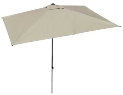 Halbschirm, Gartenschirm, 250 cm, winddicht, halbrund, großer Durchmesser, ideal für Gärten im Freien und mehr