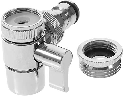 ANDRESLAD Faucet Adapter Diverter Valve Sink Faucet to Hose Adapter Washing Machine Water Inlet Pipe Splitter