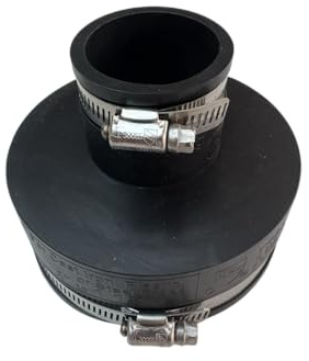 Aqua Universe 4-1.5 Flexible Reducer with Hose Connectors Reducing Connector with Hose Pipe Fitting Efficient and Reliable Rubber Coupling Solution for Copper, PVC, Cast Iron and Steel Pipes