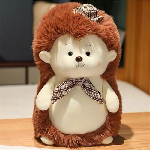 champracer Kuscheltier Igel, Igel Plüschtier, Simulation Hedgehog Plush Doll, Cute Hedgehog Doll Gift für Kids (28 cm,Curry)